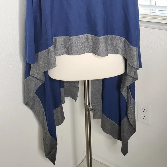 INTERMX GOLDE Colorblock Silk Blend Cardigan M/L. - Picture 6 of 7